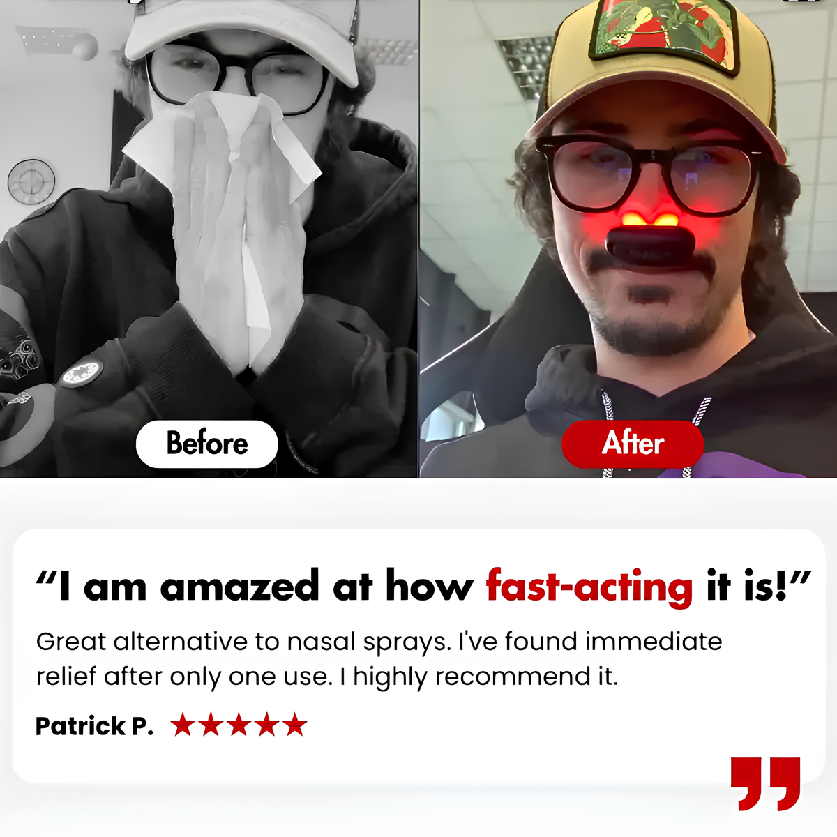 Lunoox™ Red Light Nasal Soother