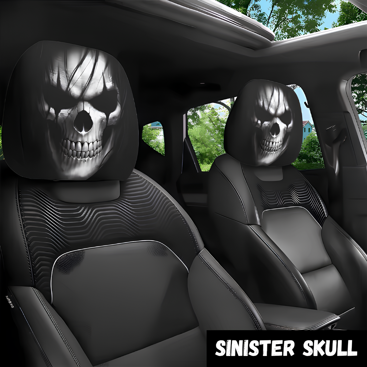 Halloween Car Headrest Covers