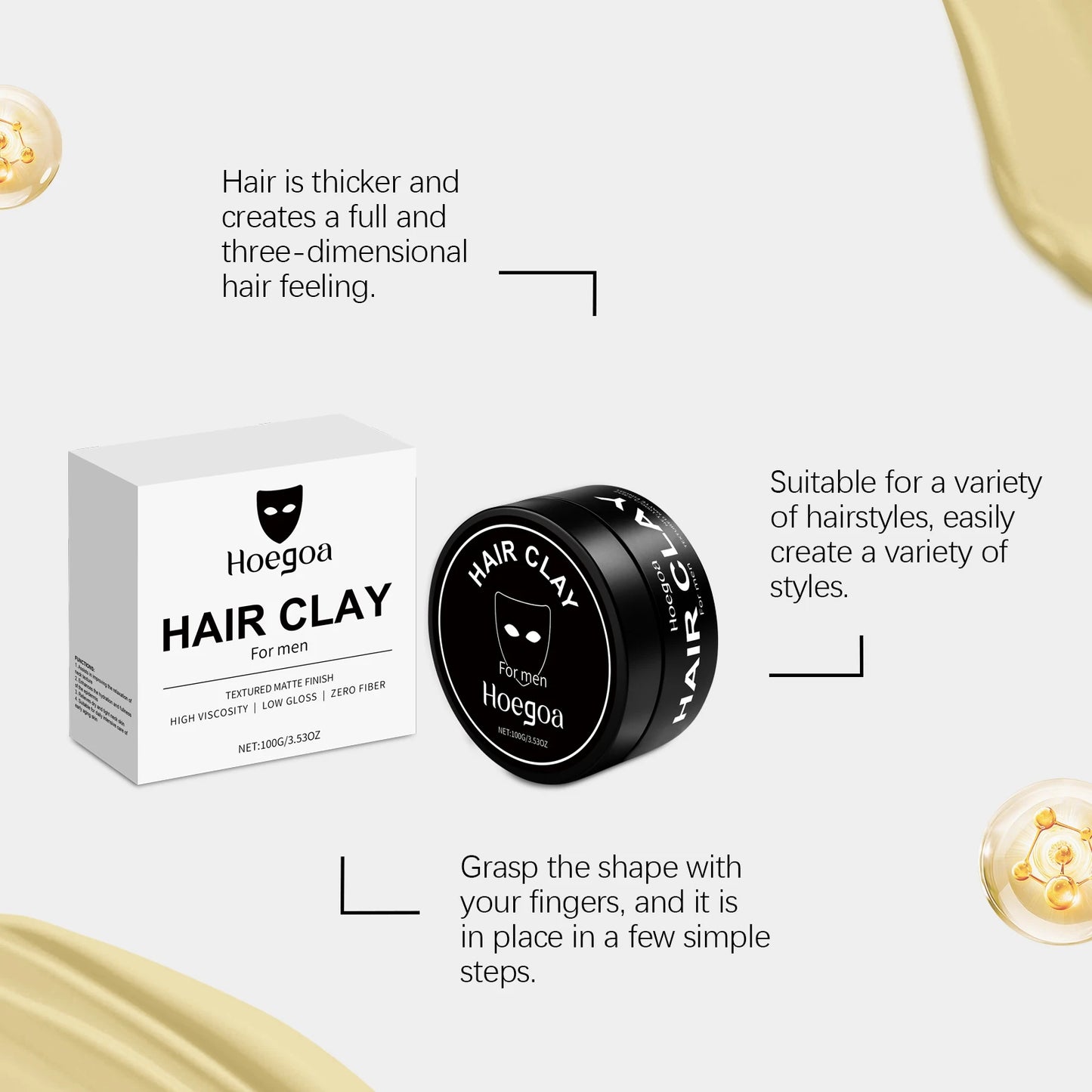 BlackMask™ Hair Clay by Lunoox
