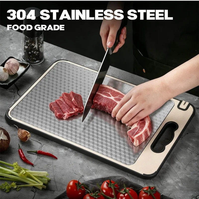 Lunoox™ Dual-Sided Titanium & Wheat Straw Cutting Board