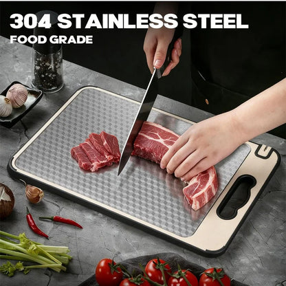 Lunoox™ Dual-Sided Titanium & Wheat Straw Cutting Board