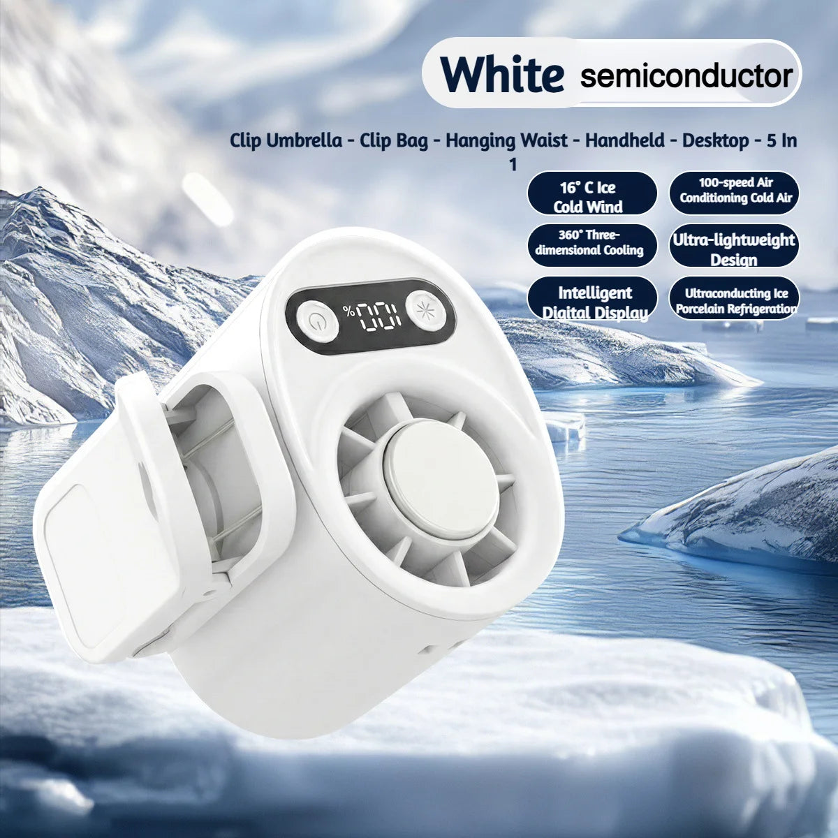 Lunoox™ Clip-On Cooling Fan