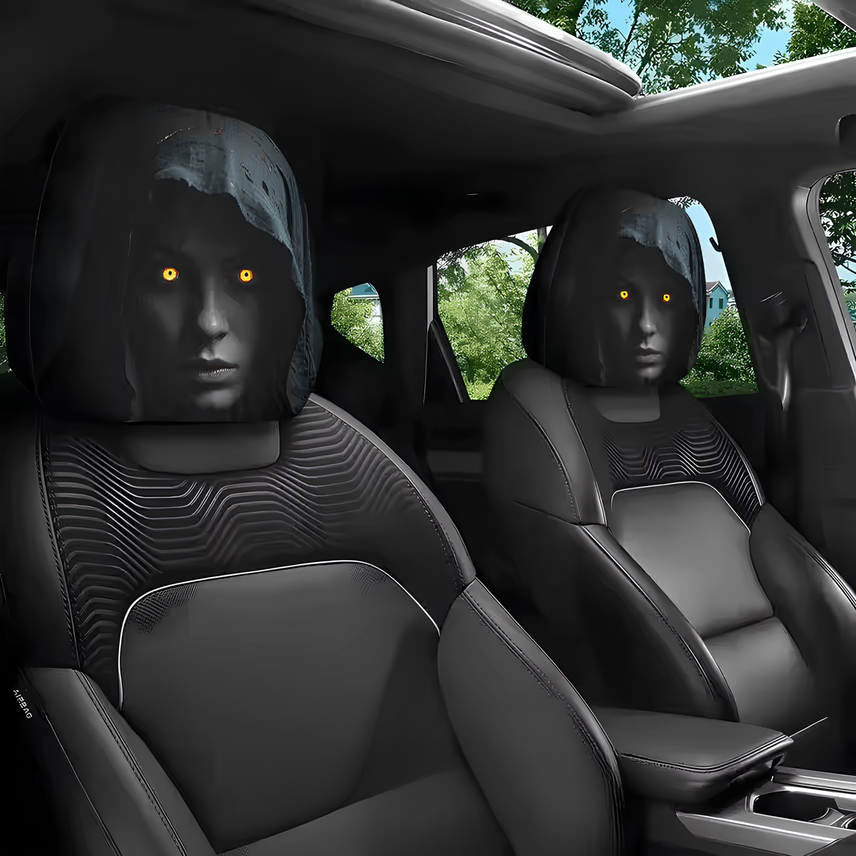 Halloween Car Headrest Covers