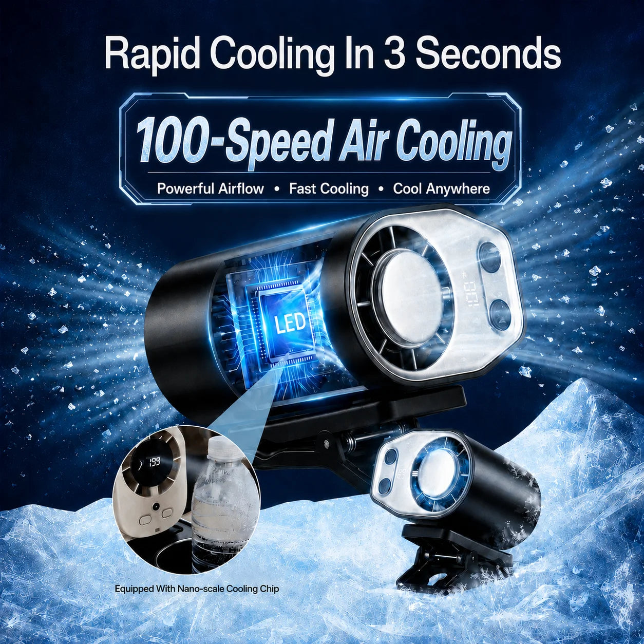 Lunoox™ Clip-On Cooling Fan