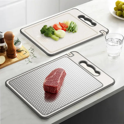 Lunoox™ Dual-Sided Titanium & Wheat Straw Cutting Board