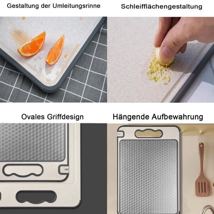 Lunoox™ Dual-Sided Titanium & Wheat Straw Cutting Board