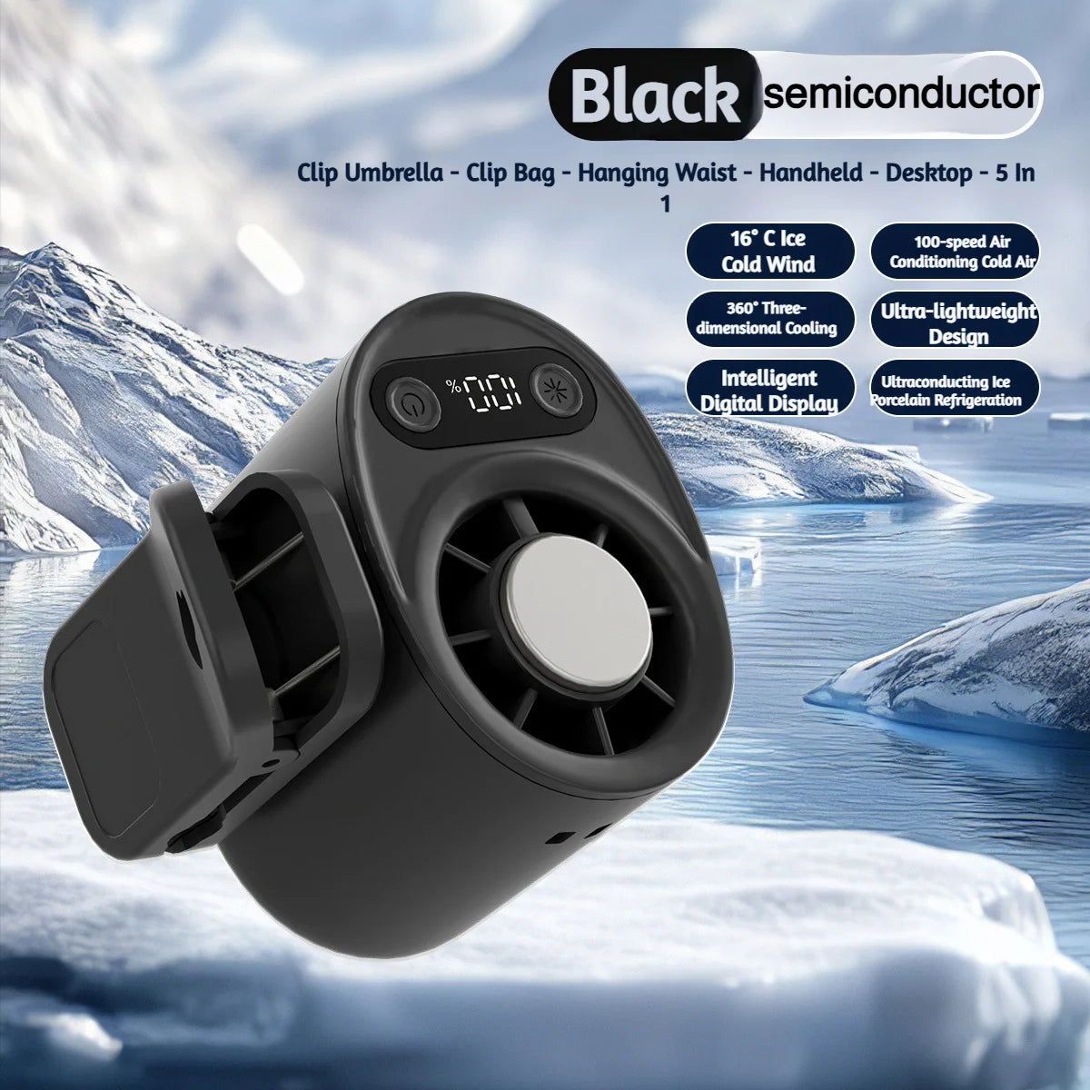 Lunoox™ Clip-On Cooling Fan