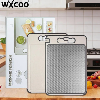 Lunoox™ Dual-Sided Titanium & Wheat Straw Cutting Board