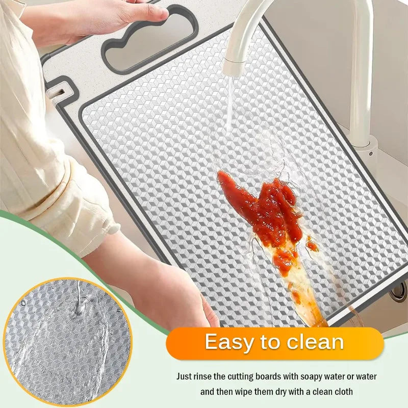 Lunoox™ Dual-Sided Titanium & Wheat Straw Cutting Board