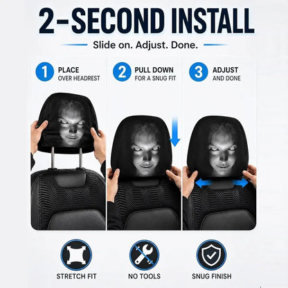 Halloween Car Headrest Covers