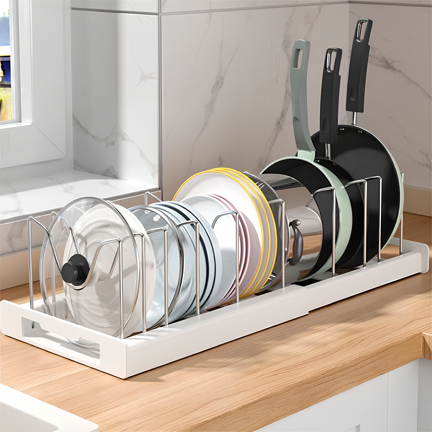 Retractable Kitchen Cabinet Organizer